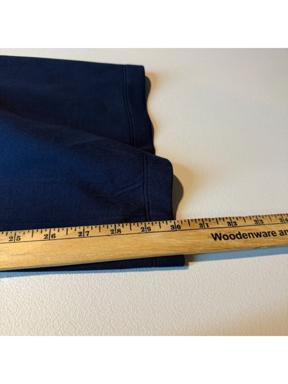 Spanx Women L Air Essentials Wide Leg Pant Navy Blue Stripe Stretch Flowy PullOn - Picture 11 of 12